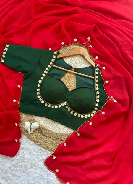 Tew Faux Georgette With Handwork Saree Wholesale Market In Surat With Price
